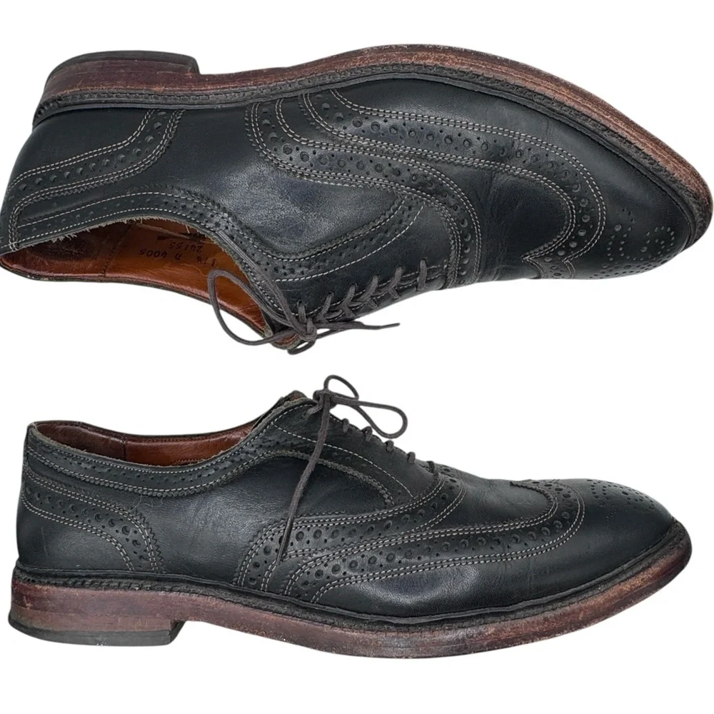 Allen Edmonds McTavish Black Leather Oxford Shoes - Size 11.5